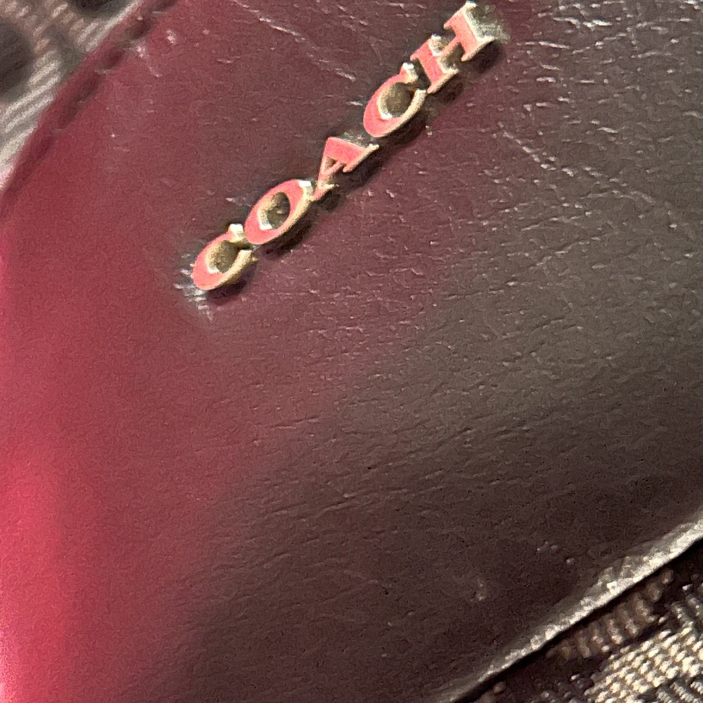 Coach Black and Gray Patterned Tote - Picture 11 of 14